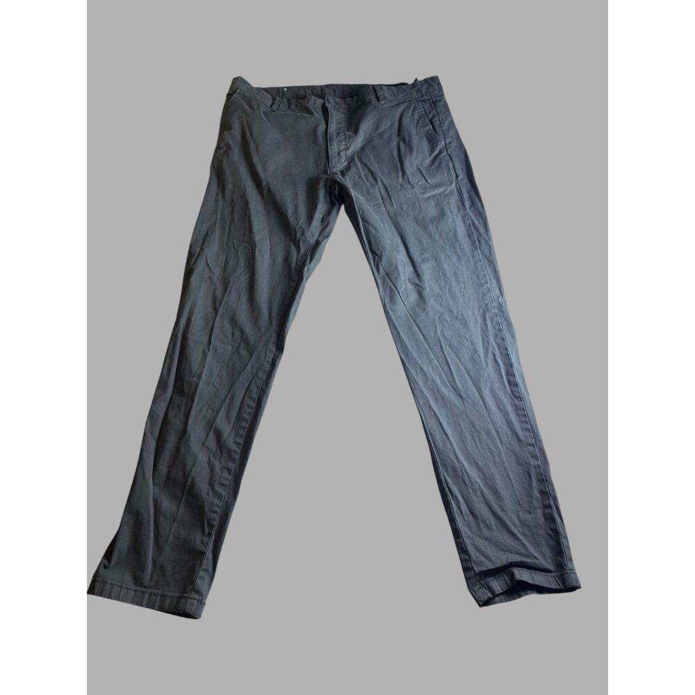 Zara Slim Fit Chino Pants Men's US 38 Gray Casual Stretch